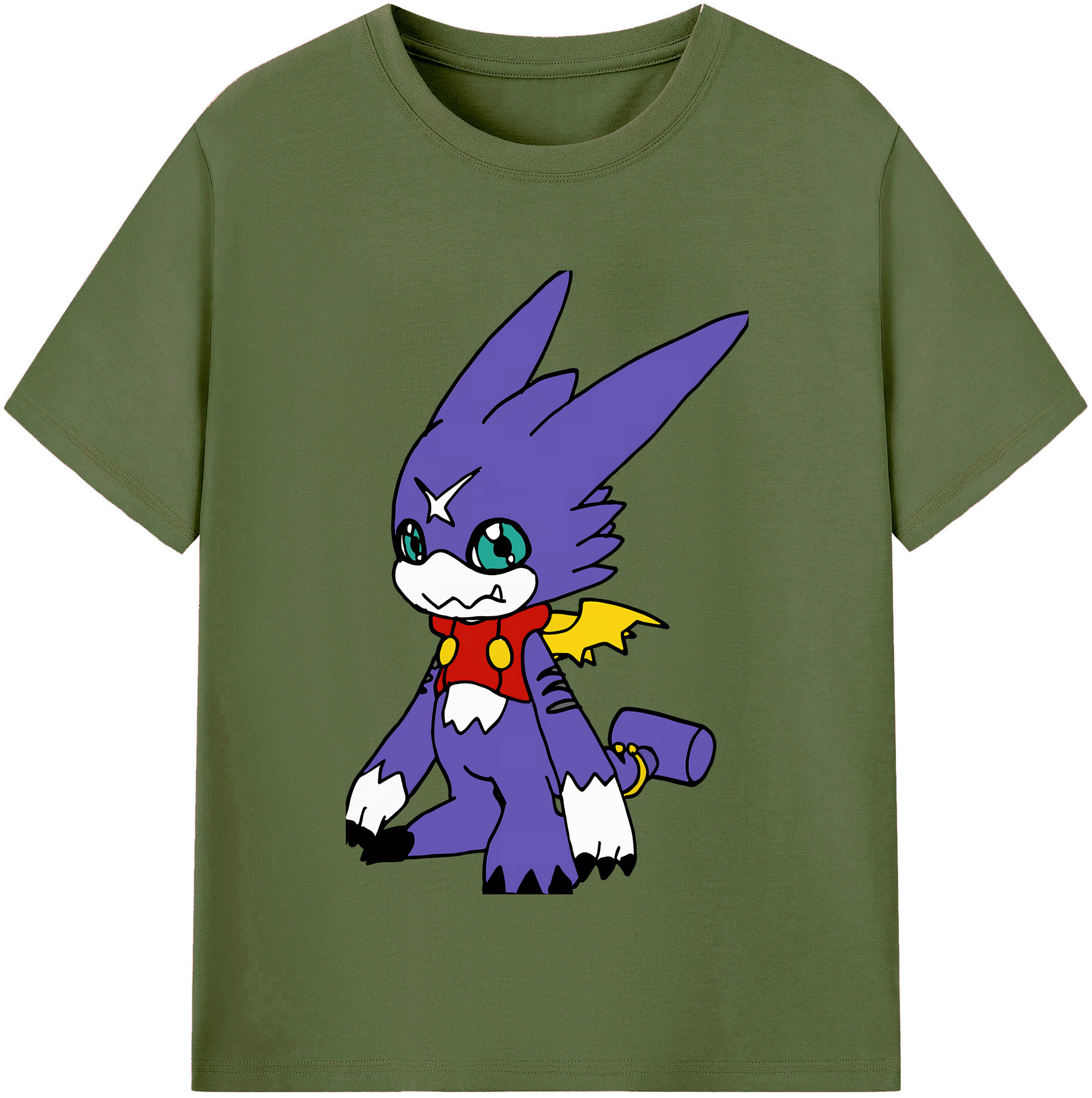 （画像用） Digimon デジタルモンスター/デジモン 綿100％半袖Tシャツ（フロントプリント）